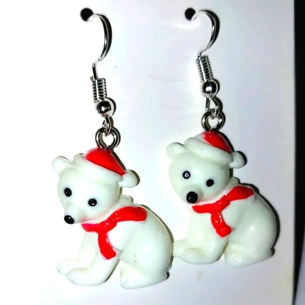 Super cute festive holiday earrings